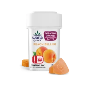 PEACH BELLINI (MED) Wana Gummies