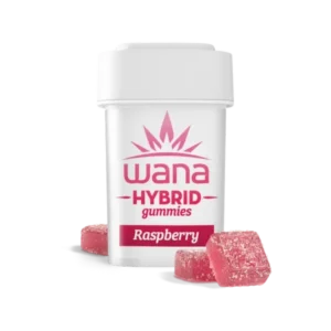 RASPBERRY (MED) // HYBRID Wana Gummies