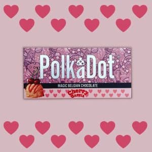 Polkadot Cherry Garcia Mushroom Chocolate Bar